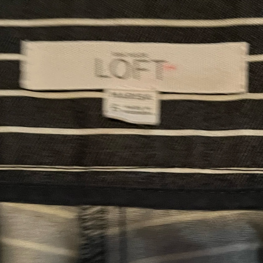 Loft Marissa Riviera Chambray Striped Pants - Picture 6 of 7